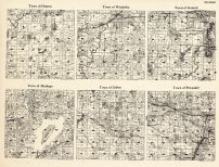 Waukesha County - Ottawa, Waukesha, Summit, Muskego, Lisbon, Pewaukee, Wisconsin State Atlas 1930c
